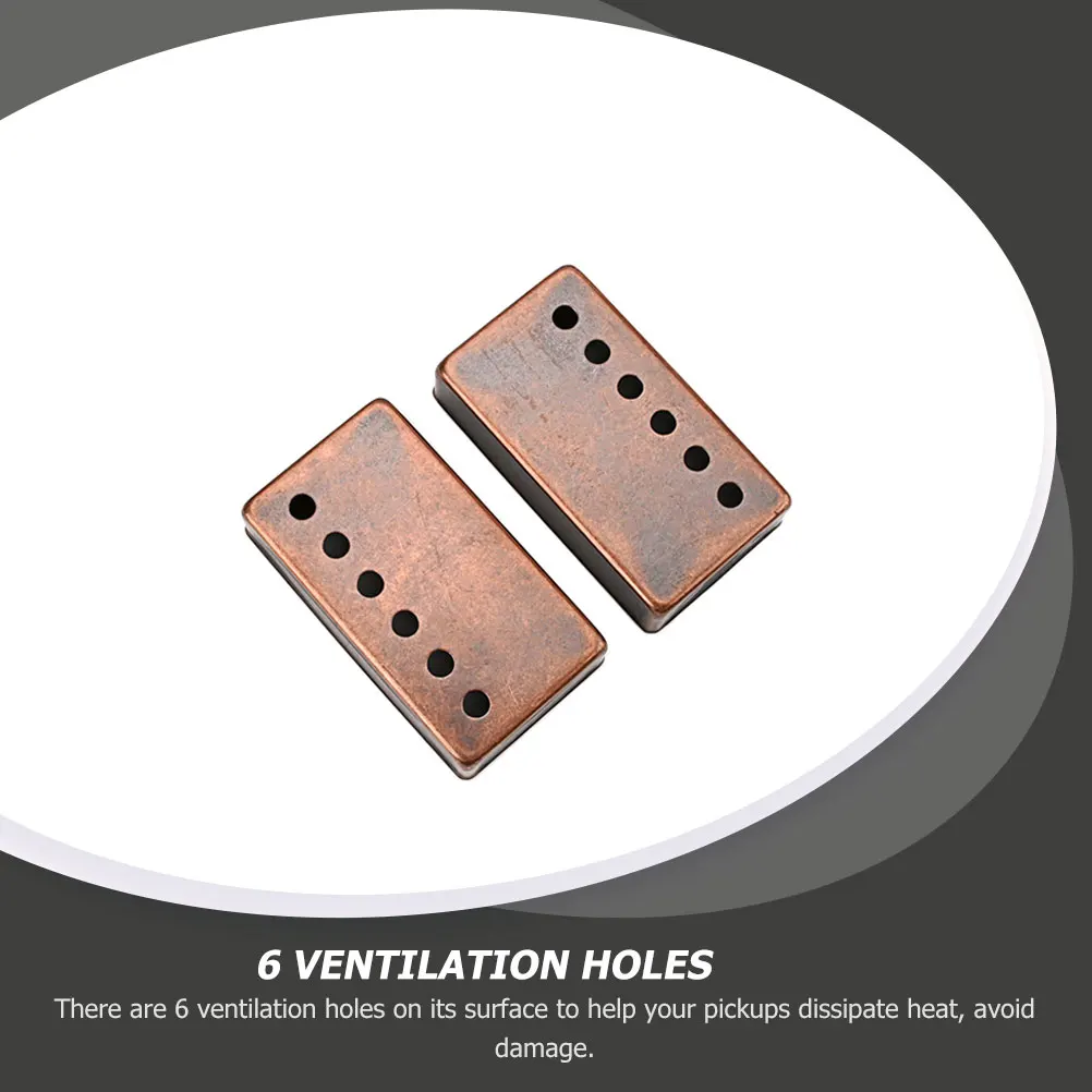 2 Pcs Pickup Cover Metal Electric Guitar Pickups for High Output Humbucker Bass Covers Single Coil Sealed
2 Pcs Pickup Cover Metal Electric Guitar Pickups for High Output Humbucker Bass Covers Single Coil Sealed