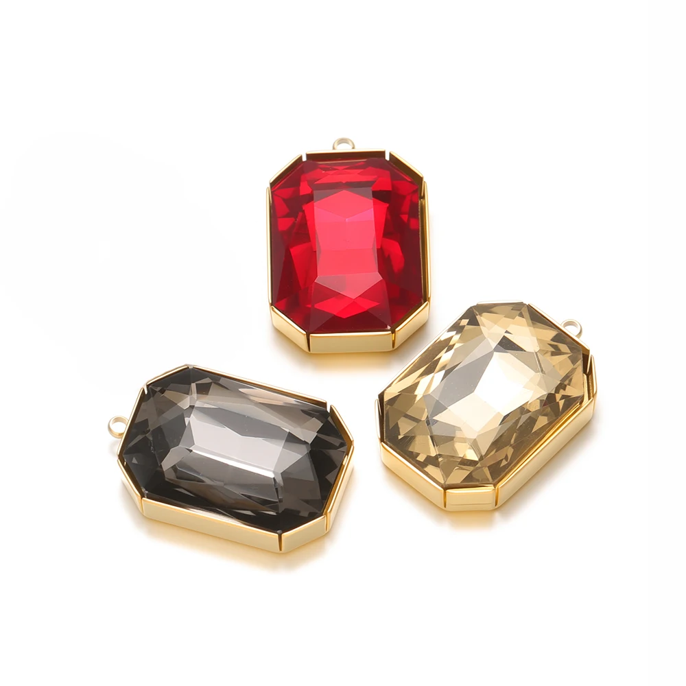 4Pcs Stainless Steel Crystal Glass Charms for Luxury Earrings Pendants Bracelets Findings DIY Girls Jewelry Necklace Making Bulk
4Pcs Stainless Steel Crystal Glass Charms for Luxury Earrings Pendants Bracelets Findings DIY Girls Jewelry Necklace Making Bulk