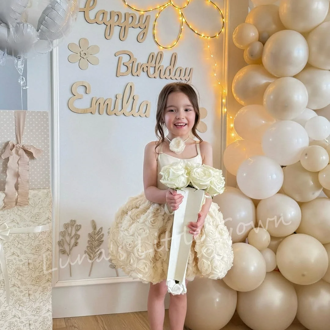Satin Flower Girl Dress for Little Princess Fluffy Quality Ruffles Birthday Wedding Evening Ball Celebrity Gowns
Satin Flower Girl Dress for Little Princess Fluffy Quality Ruffles Birthday Wedding Evening Ball Celebrity Gowns