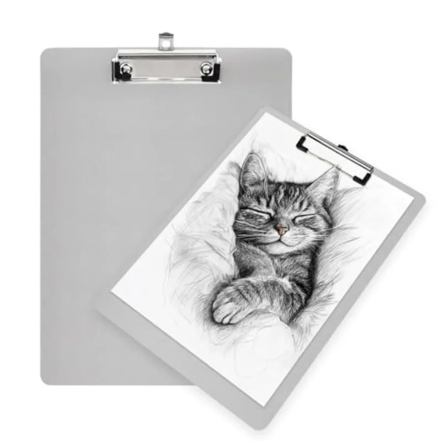 Daxolanz Heavy Duty Aluminum Clipboards 1 Pack Durable 12 x 9 Inch Metal Document Holder with Strong Low Profile Clip, Fits A4
Daxolanz Heavy Duty Aluminum Clipboards 1 Pack Durable 12 x 9 Inch Metal Document Holder with Strong Low Profile Clip, Fits A4