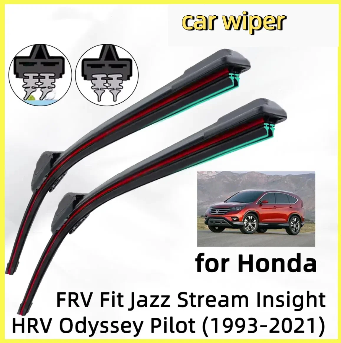 Double Rubber Car Wiper for Honda Fit Jazz Stream Insight Odyssey Pilot Front Wiper Blades Brushes Cutter Accessories Windscreen
Double Rubber Car Wiper for Honda Fit Jazz Stream Insight Odyssey Pilot Front Wiper Blades Brushes Cutter Accessories Windscreen