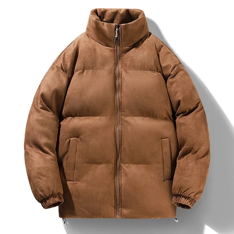 Parkas Men Stand Collar Zipper Cardigan Parka Solid Long Sleeve Spliced High Street Loose Fit Outerwear Pockets Winter 2024
Parkas Men Stand Collar Zipper Cardigan Parka Solid Long Sleeve Spliced High Street Loose Fit Outerwear Pockets Winter 2024