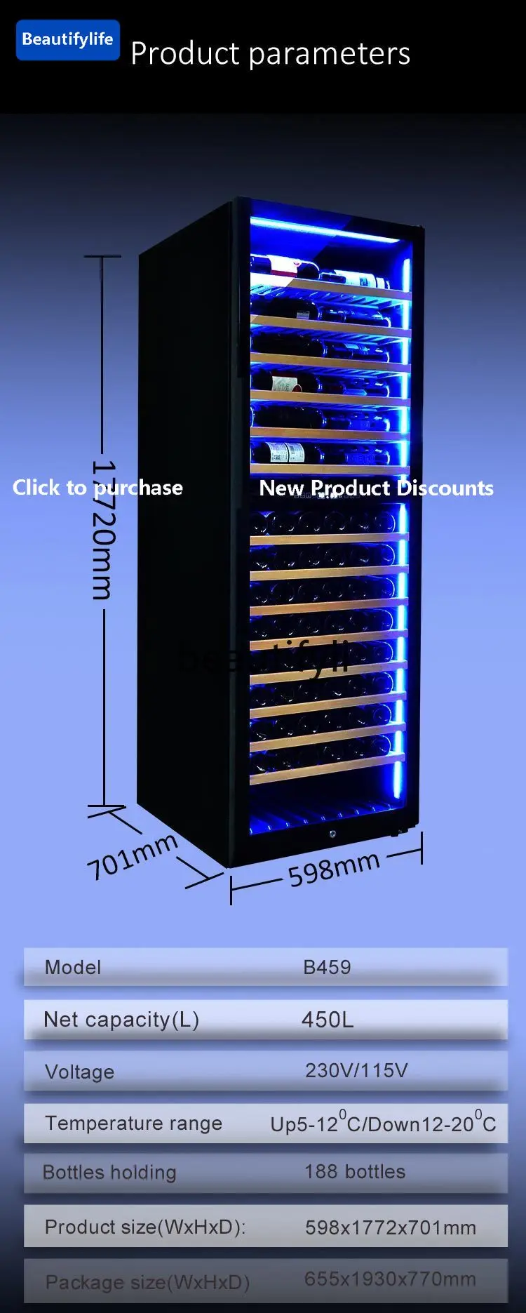a56 Красное вино Винный шкаф с постоянной температурой Двойная температура Бытовое воздушное охлаждение Без мороз Интеллектуальное охлаждение
a56 Красное вино Винный шкаф с постоянной температурой Двойная температура Бытовое воздушное охлаждение Без мороз Интеллектуальное охлаждение