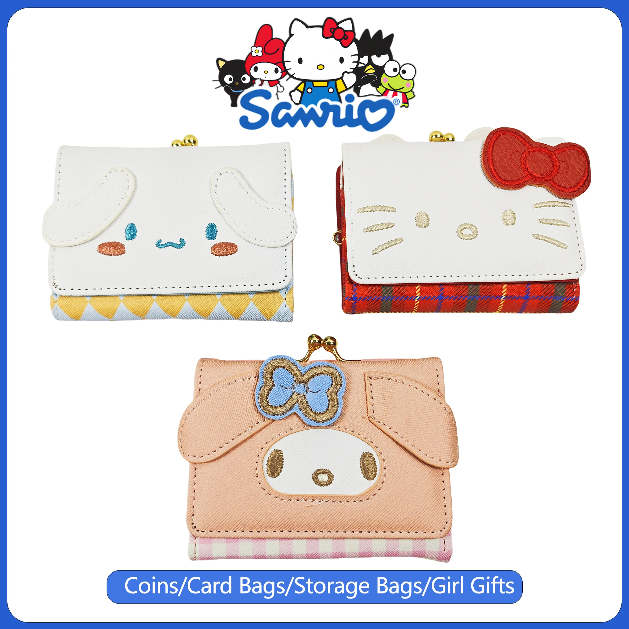 Sanrio Hello Kitty Bag Kawaii Cinnamoroll My Melody Casual Fashion PU Leather Wallet Cute Folding Card Bag Birthday Gifts
Sanrio Hello Kitty Bag Kawaii Cinnamoroll My Melody Casual Fashion PU Leather Wallet Cute Folding Card Bag Birthday Gifts