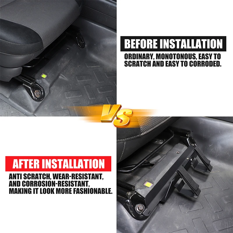 For Toyota FJ Cruiser 2007-2021 Aluminum Alloy Black Car Co-Pilot Seat Under Storage Bracket Car Accessories
For Toyota FJ Cruiser 2007-2021 Aluminum Alloy Black Car Co-Pilot Seat Under Storage Bracket Car Accessories