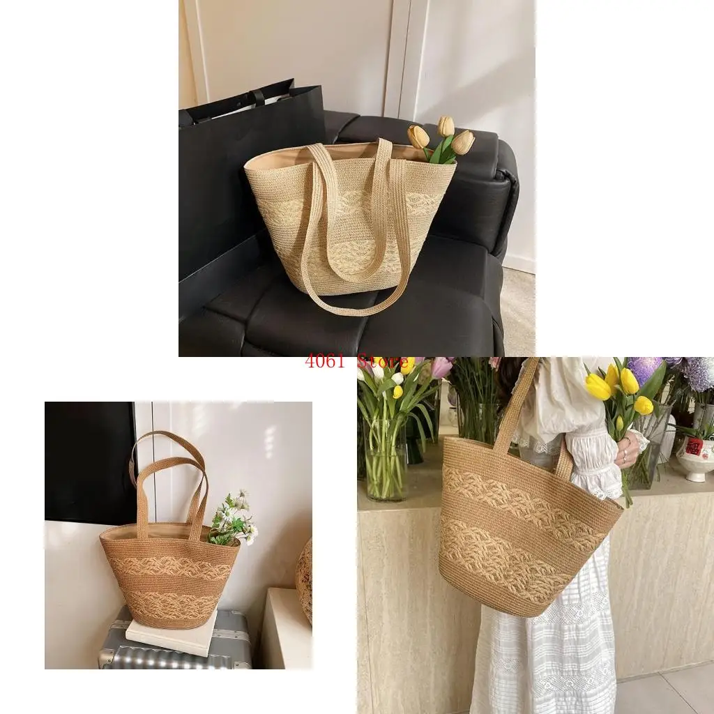 Stylish Straw Bag for Women with Ample Space Shoulder Purse Bucket Handbag Everyday Use Bag for Daily Essential
Stylish Straw Bag for Women with Ample Space Shoulder Purse Bucket Handbag Everyday Use Bag for Daily Essential