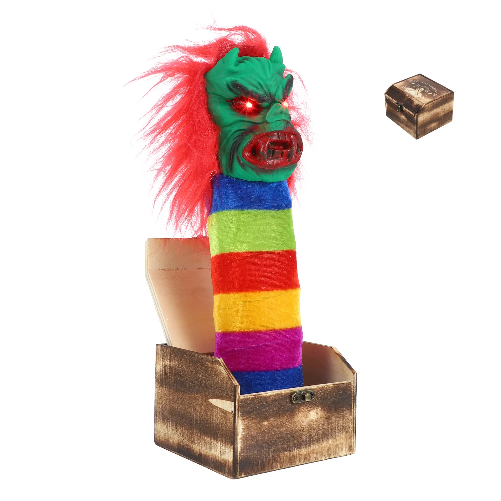 Halloween Toys Startled Wooden Box Scary Witch Funny Popularity Sound and Light 30X12CM Red
Halloween Toys Startled Wooden Box Scary Witch Funny Popularity Sound and Light 30X12CM Red