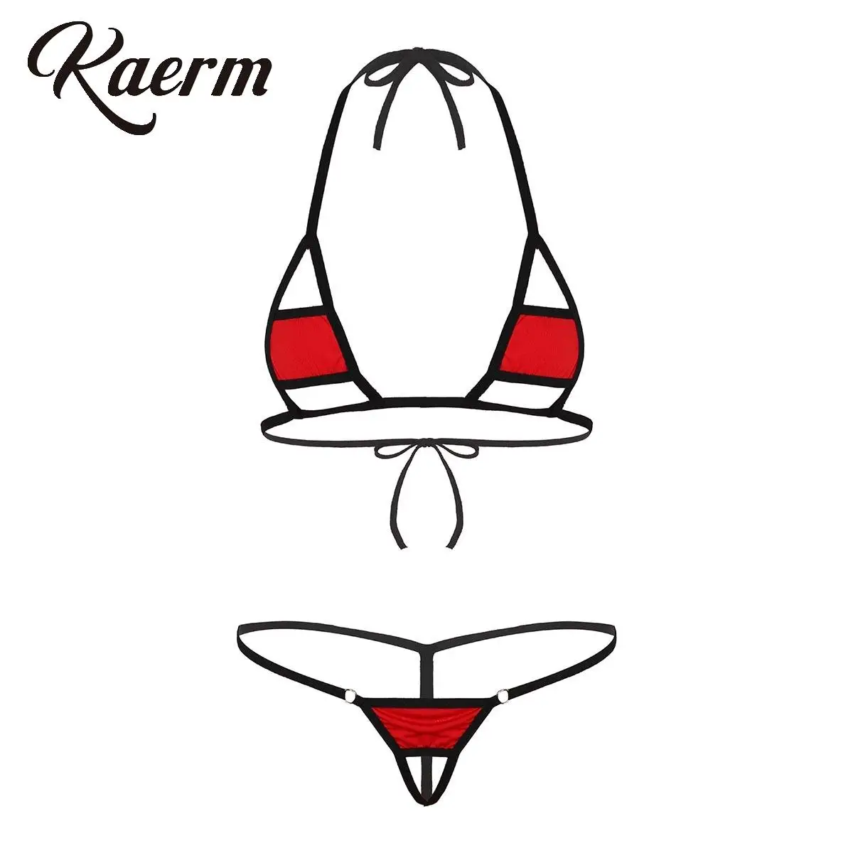 Women's 2 Pcs Micro Bikini Set Halter Mini Bra Cover with G String Thong Brief Bandeau Swimsuit Sexy Minimal Coverage Biquinis
Women's 2 Pcs Micro Bikini Set Halter Mini Bra Cover with G String Thong Brief Bandeau Swimsuit Sexy Minimal Coverage Biquinis