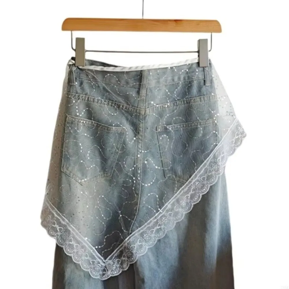 Y2K Lace Trim Triangle Skirt Tulle Lace-up Design Half Skirt High Waist Layering Skirt Jeans Decoration
Y2K Lace Trim Triangle Skirt Tulle Lace-up Design Half Skirt High Waist Layering Skirt Jeans Decoration