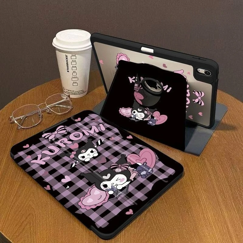 Kuromi IPad Cover Built-in Pen Slot for Ipad Air8 Air6/7 11in 11th A16 10th 9th 10.2in Air4/5 6th 9.7in Rotatable Acrylic Case
Kuromi IPad Cover Built-in Pen Slot for Ipad Air8 Air6/7 11in 11th A16 10th 9th 10.2in Air4/5 6th 9.7in Rotatable Acrylic Case