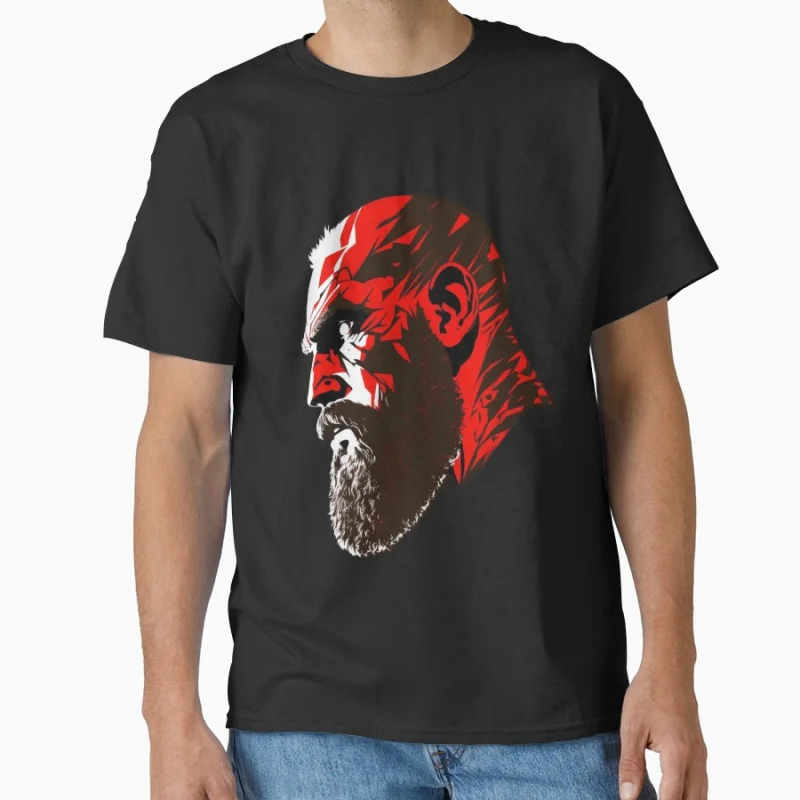 Kratos Face 80s video game series God of war The warrior of gods Norse mythology Sparta T-shirt for men large size Tops s-6xl
Kratos Face 80s video game series God of war The warrior of gods Norse mythology Sparta T-shirt for men large size Tops s-6xl