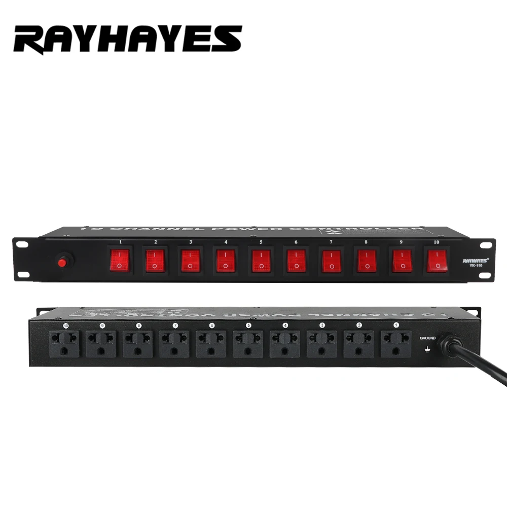 YK-110 Power Switch 10-Way Switch Sequence Controller Stage Conference Audio Controller
YK-110 Power Switch 10-Way Switch Sequence Controller Stage Conference Audio Controller