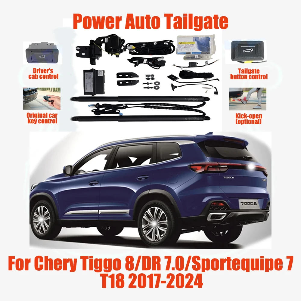 Для Chery Tiggo 8/DR 7.0/SportequipeT18 2017-24 Электрические автоматические блоки задней двери, подходящие системы модификации багажника
Для Chery Tiggo 8/DR 7.0/SportequipeT18 2017-24 Электрические автоматические блоки задней двери, подходящие системы модификации багажника