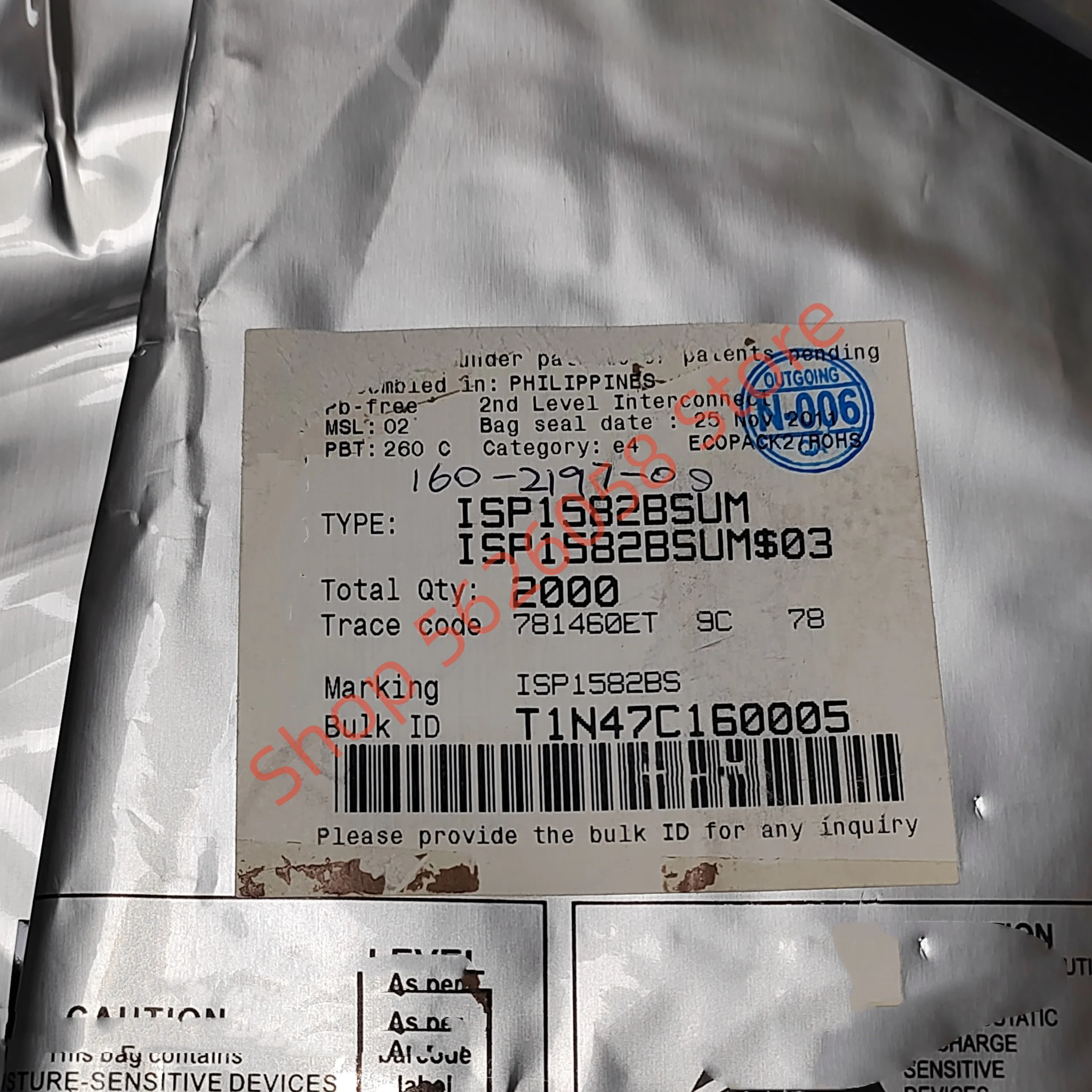 ISP1582BSUM QFN 1PCS/LOT Original and authentic, free shipping
ISP1582BSUM QFN 1PCS/LOT Original and authentic, free shipping