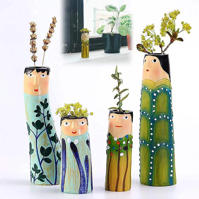 Bohemian Flower Vase Home Decor Resin Vase For Flowers Cute Family Bud Hand Painted Vases Ornaments Decoration Living Room Table
Bohemian Flower Vase Home Decor Resin Vase For Flowers Cute Family Bud Hand Painted Vases Ornaments Decoration Living Room Table