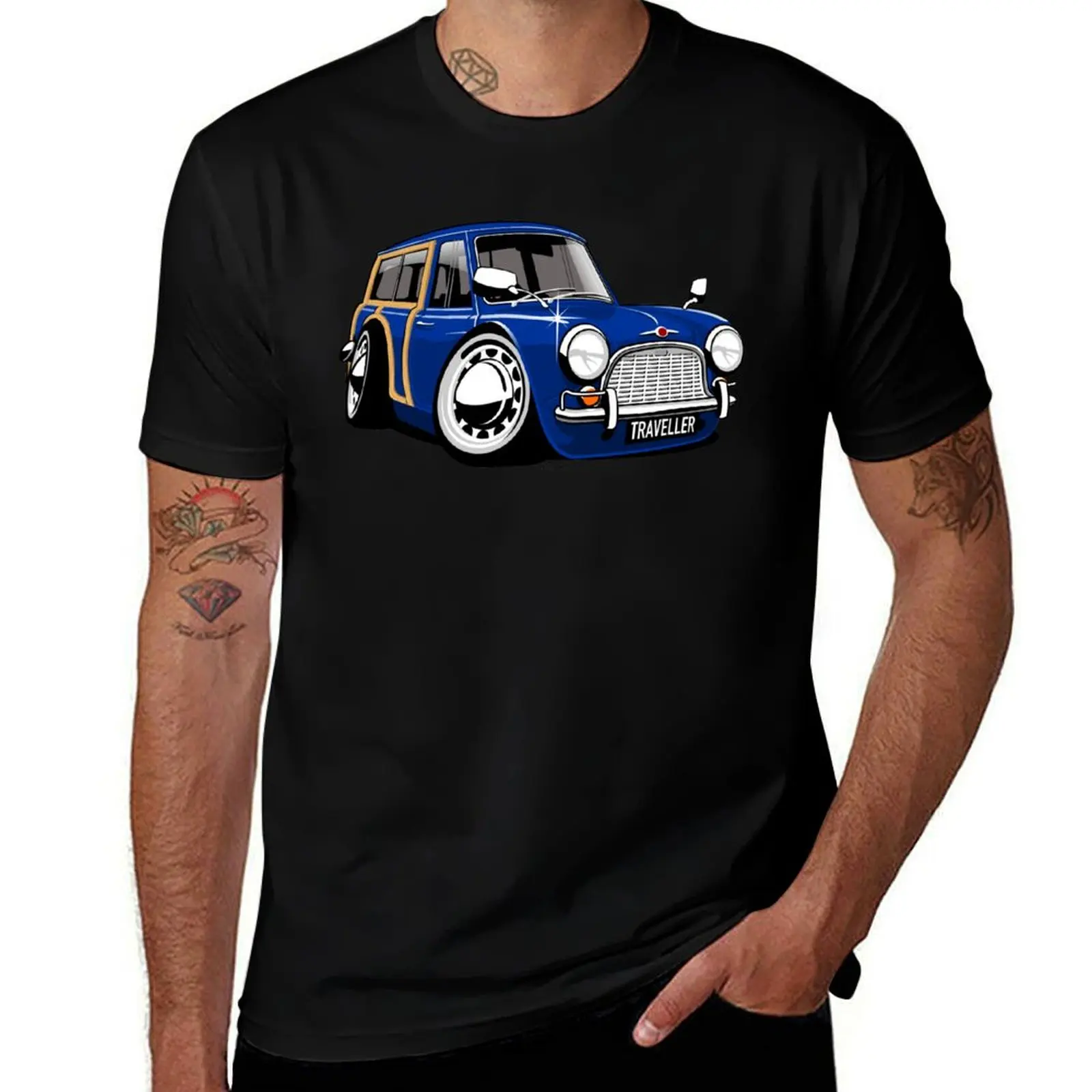 Classic Morris Mini Traveller caricature blue T-Shirt man clothes cute clothes cheap stuff Men's cotton t-shirt
Classic Morris Mini Traveller caricature blue T-Shirt man clothes cute clothes cheap stuff Men's cotton t-shirt