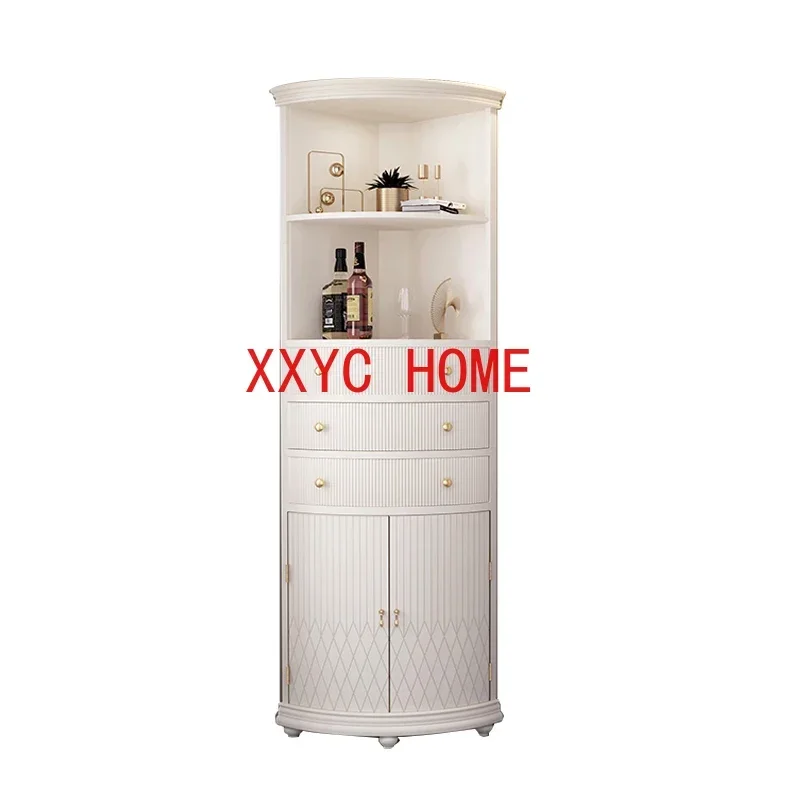 Light Luxury Corner Cabinet Corner Storage Cabinet Modern Minimalist Living Room Bedroom White 
Light Luxury Corner Cabinet Corner Storage Cabinet Modern Minimalist Living Room Bedroom White