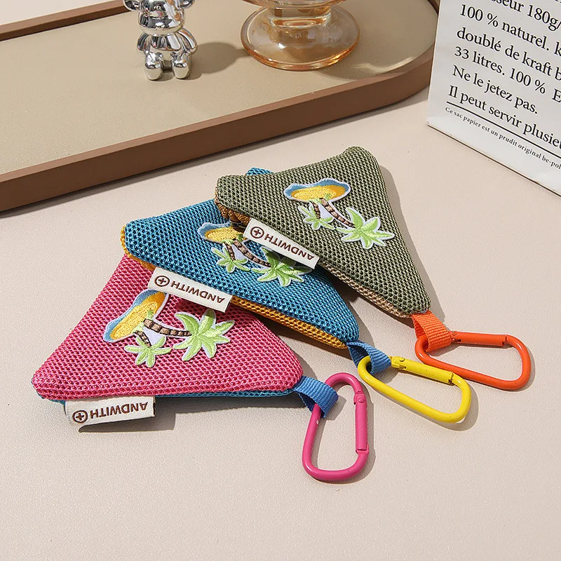 Triangular Coin Purses with Hook for Girls Korean Ins Cosmetics Lipstick Key Earphone Storage Pouch Bag Pendant Zipper Wallet
Triangular Coin Purses with Hook for Girls Korean Ins Cosmetics Lipstick Key Earphone Storage Pouch Bag Pendant Zipper Wallet