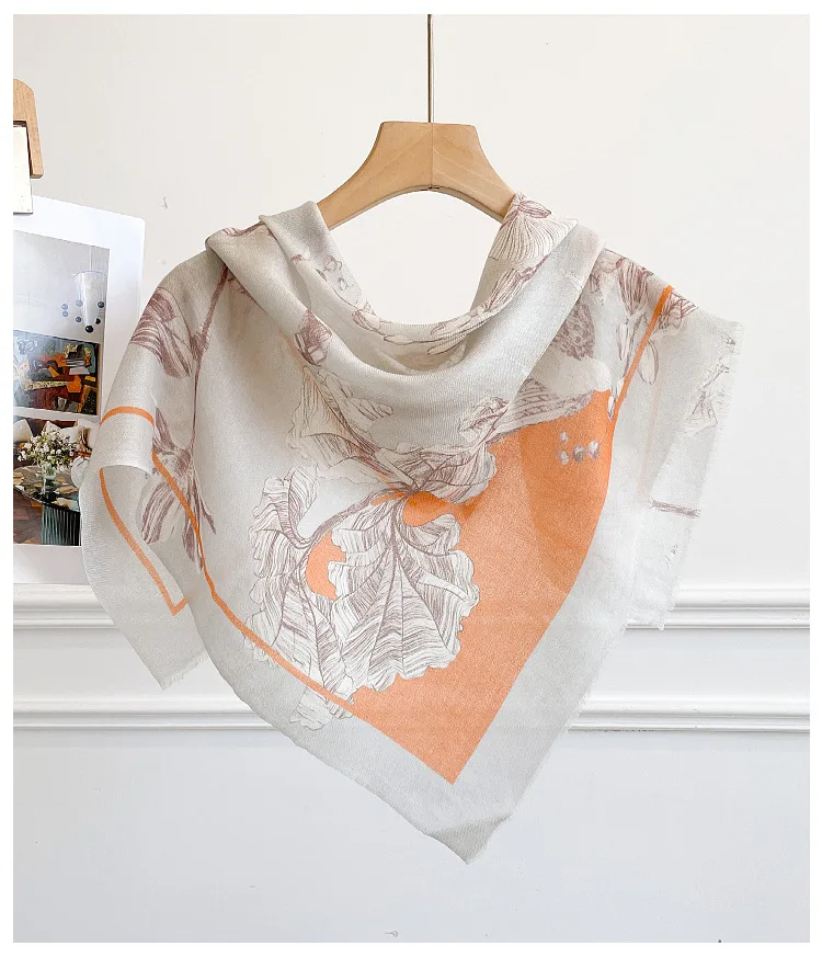2026 Women's 100% Cashmere Floral Print Scarf Cream & Yellow Botanical Shawl Wrap Ladies Lightweight Soft Square Pashmina
2026 Women's 100% Cashmere Floral Print Scarf Cream & Yellow Botanical Shawl Wrap Ladies Lightweight Soft Square Pashmina