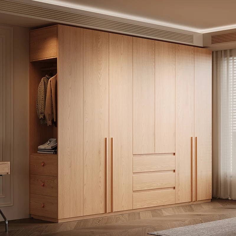 Premium All solid wood oak wardrobe bedroom household small apartment wardrobe storage storage cabinet
Premium All solid wood oak wardrobe bedroom household small apartment wardrobe storage storage cabinet