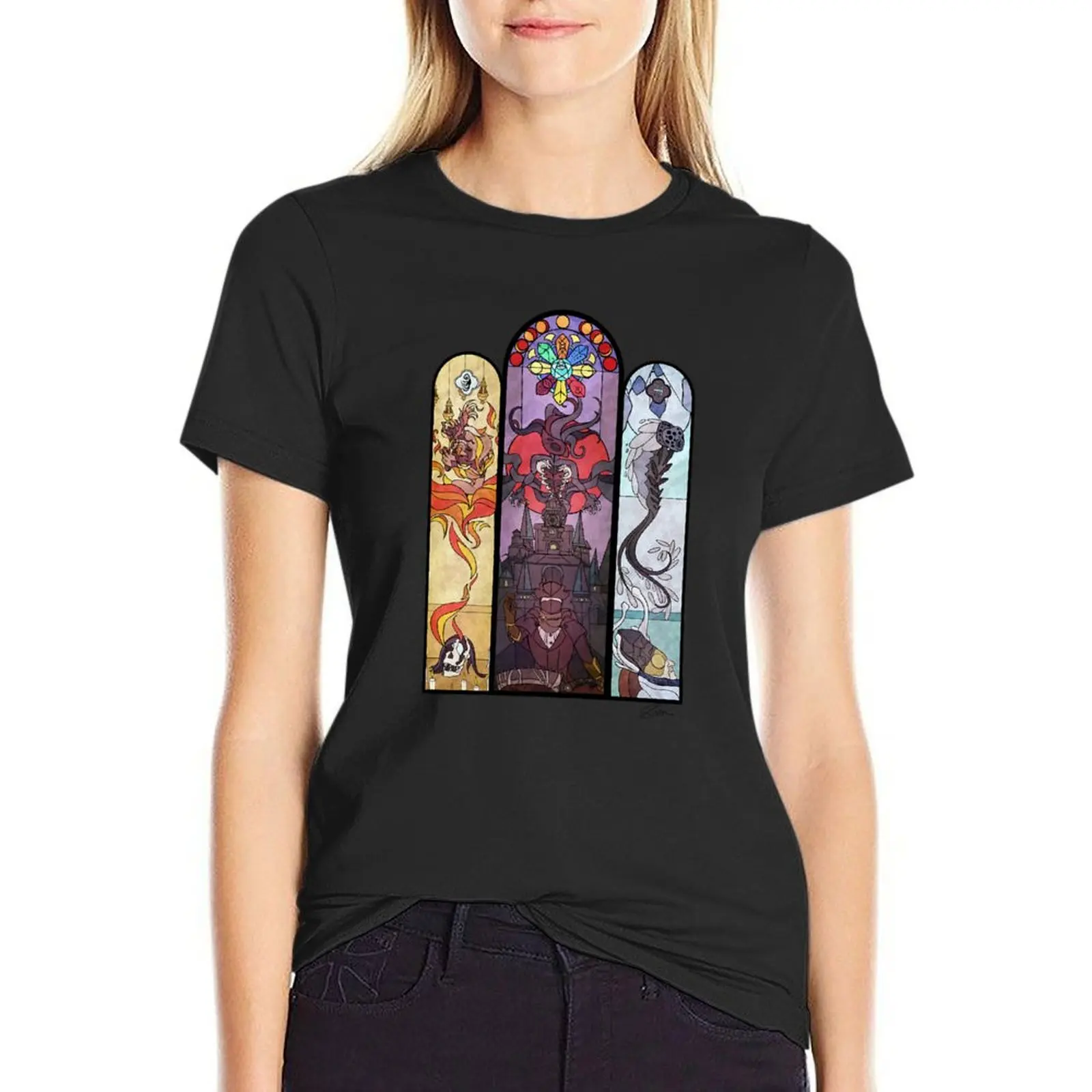 Yharnam Stained Glass T-Shirt cute clothes summer tops Blouse workout shirts for Women
Yharnam Stained Glass T-Shirt cute clothes summer tops Blouse workout shirts for Women