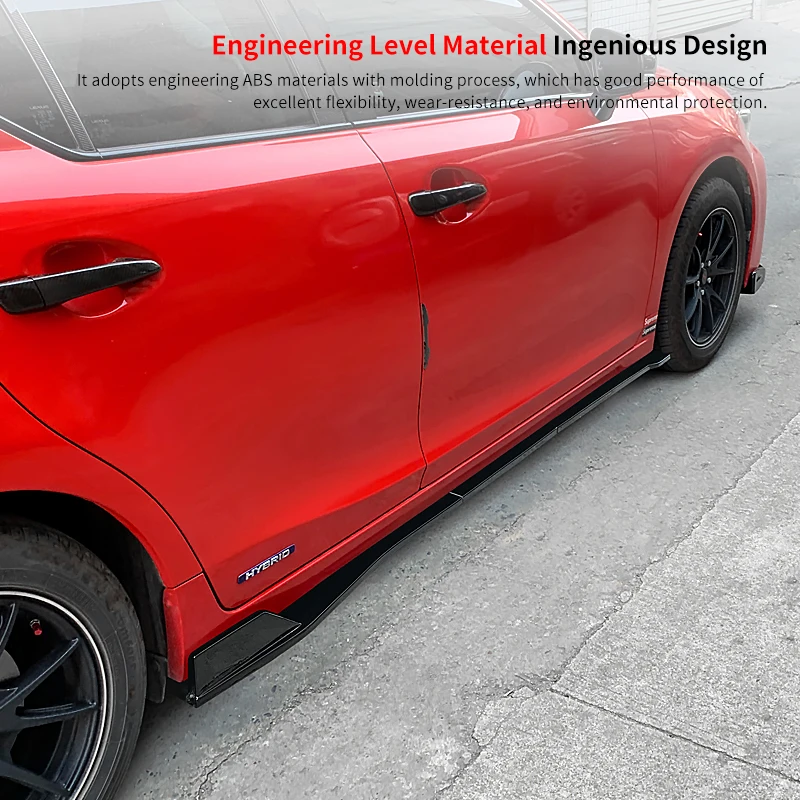 High Quality Car Side Skirt Extension Splitters Body Apron Lip Splitter Winglet Accessories ABS For Lexus CT200h 2011-2022 2019
High Quality Car Side Skirt Extension Splitters Body Apron Lip Splitter Winglet Accessories ABS For Lexus CT200h 2011-2022 2019