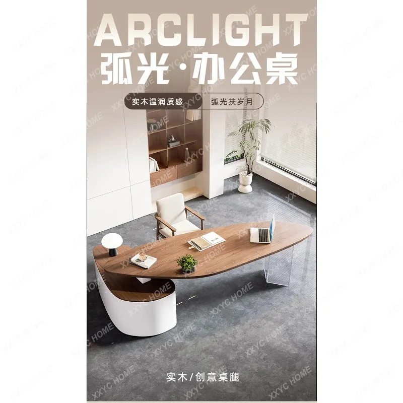 L Light luxury high-end desk Modern simple special-shaped desk Information desk Solid wood
L Light luxury high-end desk Modern simple special-shaped desk Information desk Solid wood