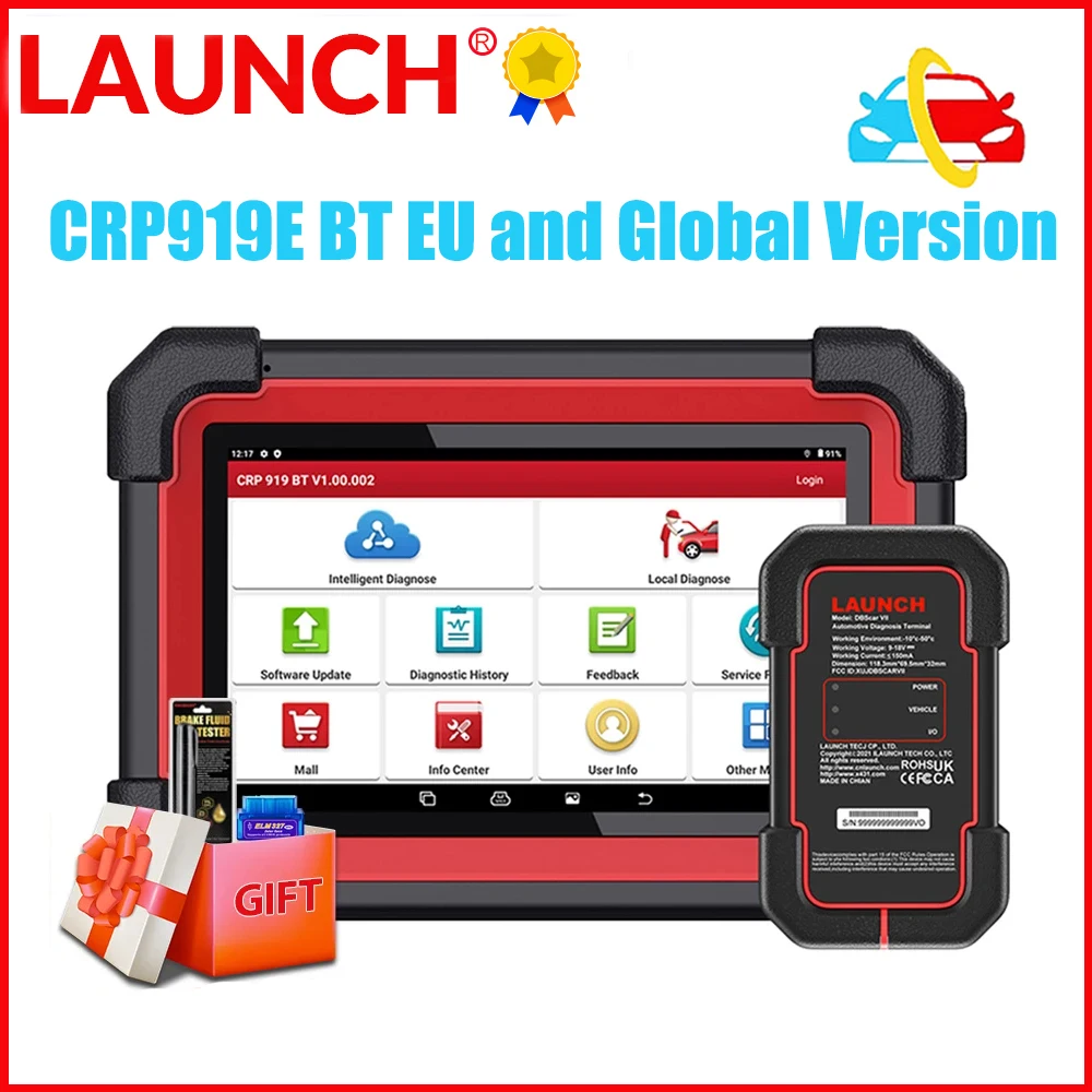 Newest LAUNCH X431 CRP919E BT With DBScar VII Car Diagnostic Tool OBD2 Scanner CANFD DOIP Active Test ECU Coding
Newest LAUNCH X431 CRP919E BT With DBScar VII Car Diagnostic Tool OBD2 Scanner CANFD DOIP Active Test ECU Coding