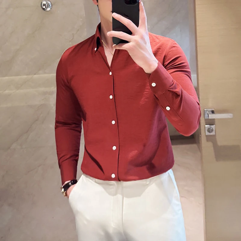 Camisas De Hombre с v-образным вырезом, роскошные хлопковые тонкие мужские классические рубашки с длинными рукавами, осень-весна, деловая официальная мужская одежда, уличная одежда
Camisas De Hombre с v-образным вырезом, роскошные хлопковые тонкие мужские классические рубашки с длинными рукавами, осень-весна, деловая официальная мужская одежда, уличная одежда