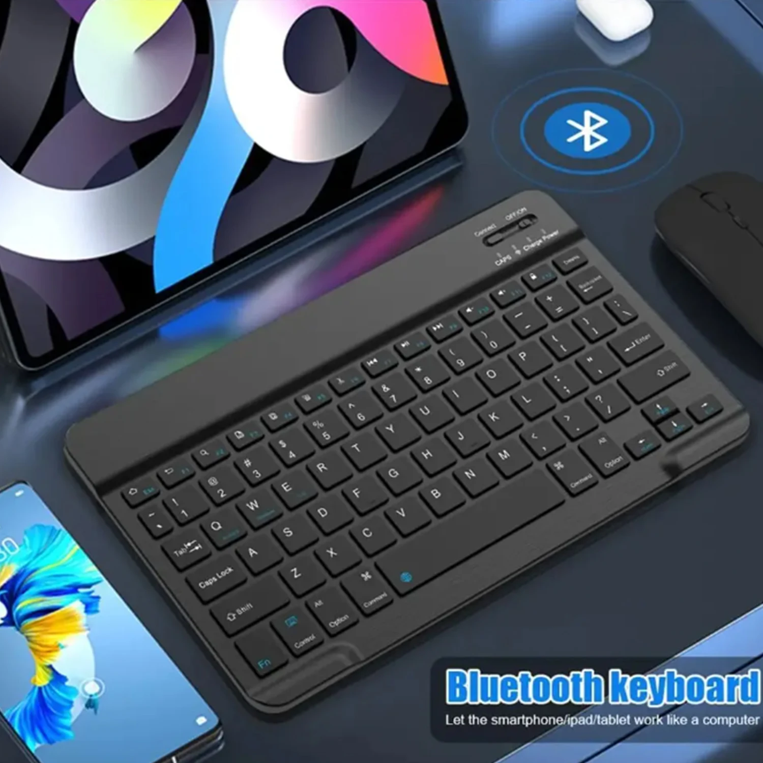 Wireless Bluetooth Keyboard for Android IOS Windows Slim Portable Universal Bluetooth-compatible Keyboard For iPad Tablet Phone
Wireless Bluetooth Keyboard for Android IOS Windows Slim Portable Universal Bluetooth-compatible Keyboard For iPad Tablet Phone