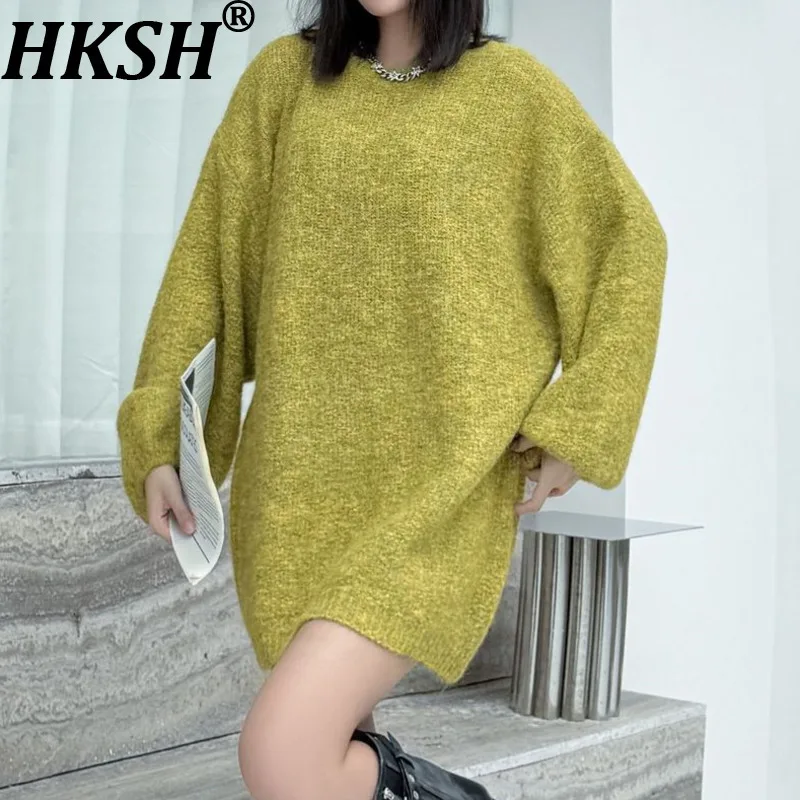 HKSH осень-зима новый женский свитер с круглым вырезом пуловер с пышными рукавами однотонный универсальный элегантный Ins повседневные вязаные топы HK15867
HKSH осень-зима новый женский свитер с круглым вырезом пуловер с пышными рукавами однотонный универсальный элегантный Ins повседневные вязаные топы HK15867