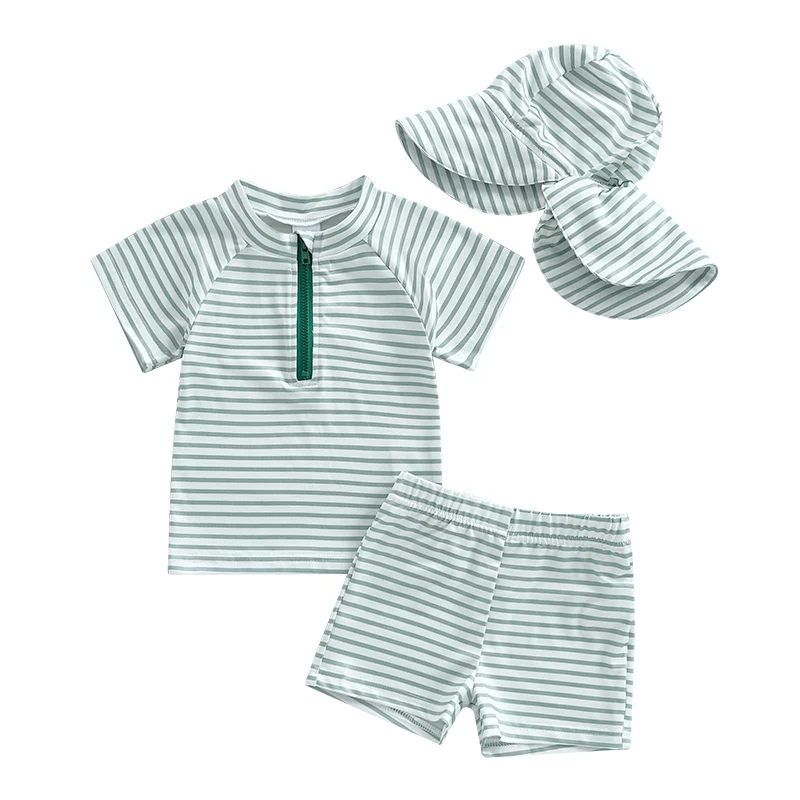 Boys Rash Guard Set 3 Piece Swimsuit Suit Quick Dry Rash Guard Stripe Short Sleeve Tops Swim Trunks Swim Cap Bathing Suit
Boys Rash Guard Set 3 Piece Swimsuit Suit Quick Dry Rash Guard Stripe Short Sleeve Tops Swim Trunks Swim Cap Bathing Suit