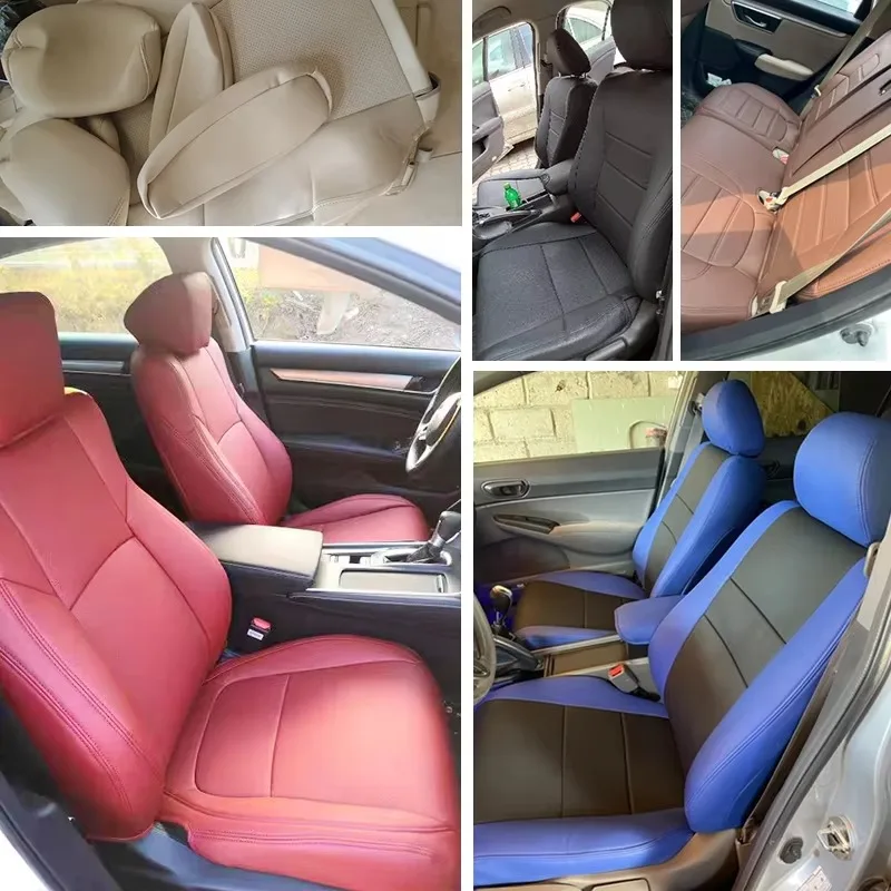 Custom Made for Car Seat Covers for 5 Seats Luxury High Quality Nappa Leather Original Custom Fit for Honda Civic CRV Accord HRV
Custom Made for Car Seat Covers for 5 Seats Luxury High Quality Nappa Leather Original Custom Fit for Honda Civic CRV Accord HRV