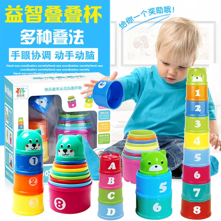 Children's Toy Stacking Cup Infant Puzzle 3D Color Cognition Stacking Rainbow Tower Layer By Layer Cup Set Board Game Toy
Children's Toy Stacking Cup Infant Puzzle 3D Color Cognition Stacking Rainbow Tower Layer By Layer Cup Set Board Game Toy