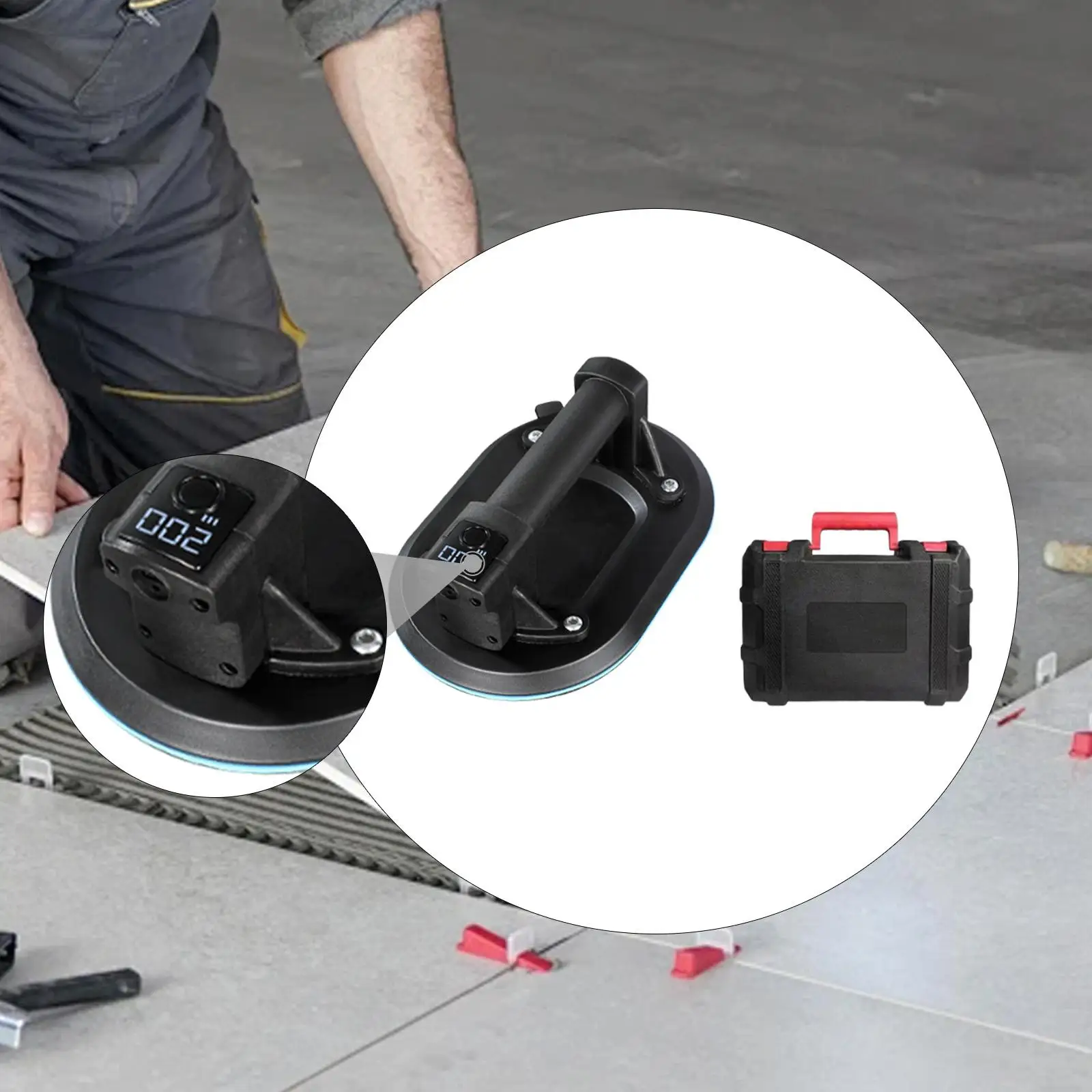 Электрическая присоска, вакуумная присоска, дисплей в реальном времени для установки большой стеклянной плитки и материалов для гладкой поверхности
Электрическая присоска, вакуумная присоска, дисплей в реальном времени для установки большой стеклянной плитки и материалов для гладкой поверхности