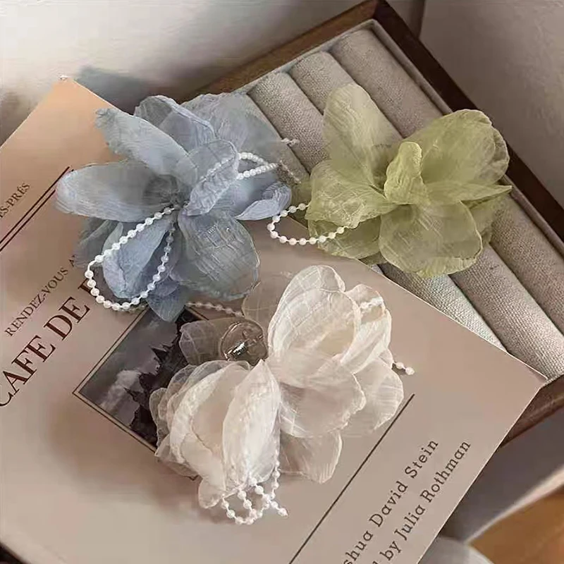 Fashion Mesh Flower Hair Clip Large Sweet Shark Clip For Women Girls Non-slip Hair Accessories Elegant Flower Hair Claw Gifts
Fashion Mesh Flower Hair Clip Large Sweet Shark Clip For Women Girls Non-slip Hair Accessories Elegant Flower Hair Claw Gifts