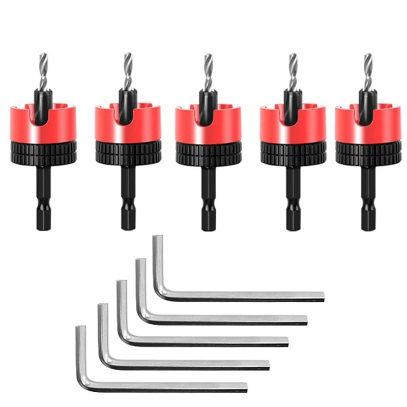 A7THK-5Pcs 8Mm Shank Countersunk Drill Bit Woodworking Router Bit Core Limiter Drill Bits Hole Opener Router Bit
A7THK-5Pcs 8Mm Shank Countersunk Drill Bit Woodworking Router Bit Core Limiter Drill Bits Hole Opener Router Bit