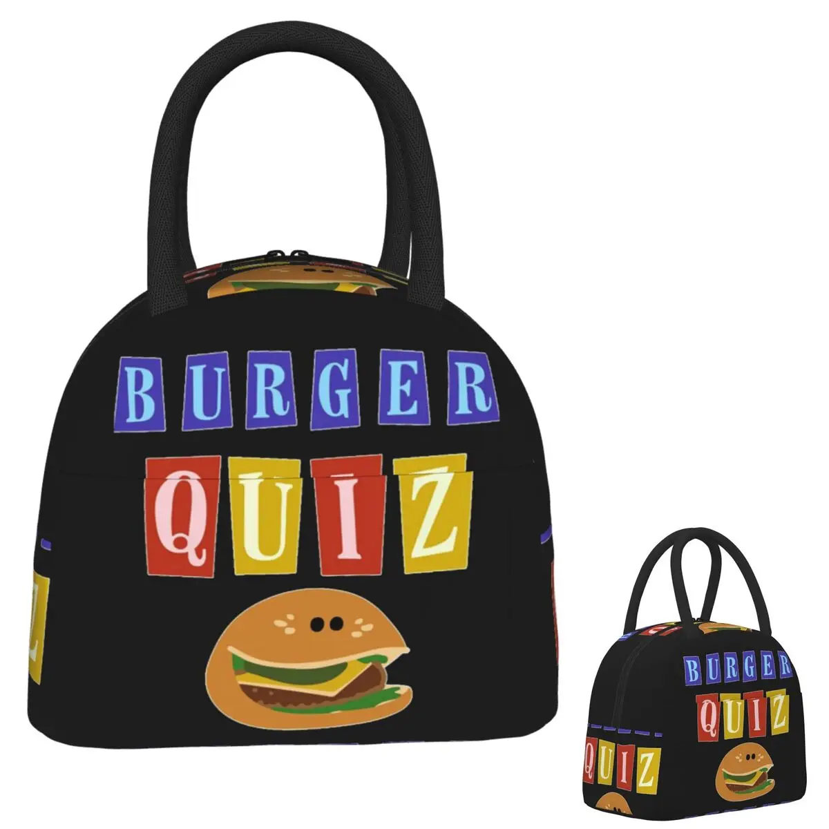 Burger Quizz New Logo Insulated Lunch Bag for Women Kids Portable Food Boxes Thermal Lunch Box Tote
Burger Quizz New Logo Insulated Lunch Bag for Women Kids Portable Food Boxes Thermal Lunch Box Tote