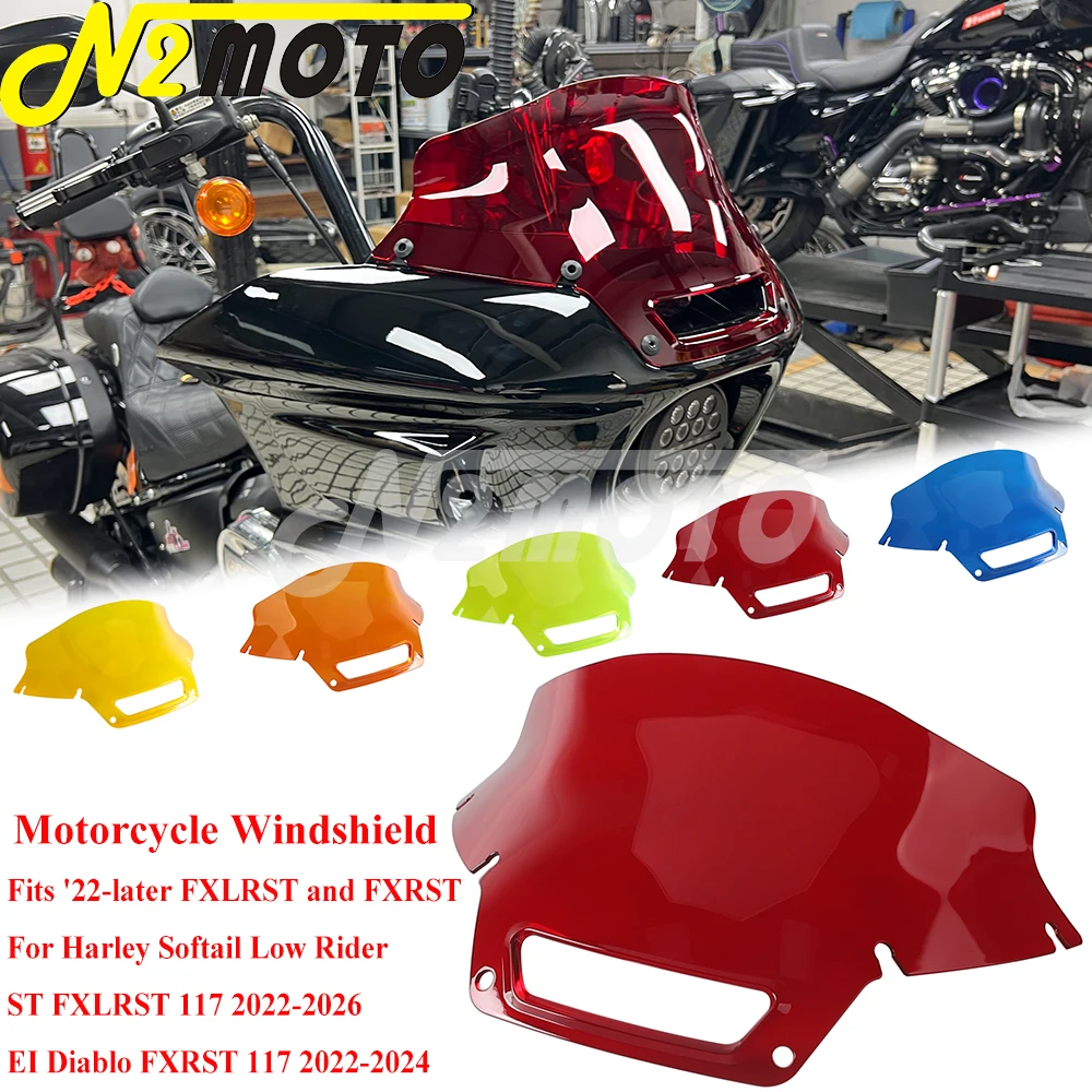 For Harley Softail Low Rider ST EI Diablo FXRST FXLRST 117 2022-2026 Multicolor Polycarbonate Windshield Wind Protection Screen
For Harley Softail Low Rider ST EI Diablo FXRST FXLRST 117 2022-2026 Multicolor Polycarbonate Windshield Wind Protection Screen