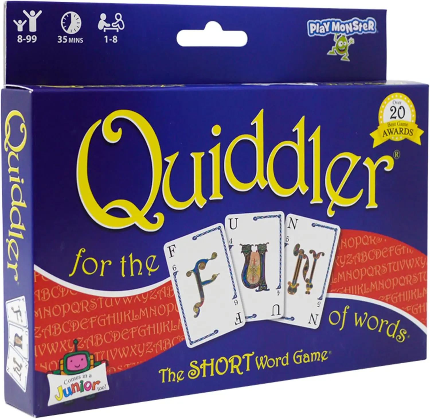 Word Card Game for Family Fun - Quiddler Style, Multi-Player, Ages 8+
Word Card Game for Family Fun - Quiddler Style, Multi-Player, Ages 8+
