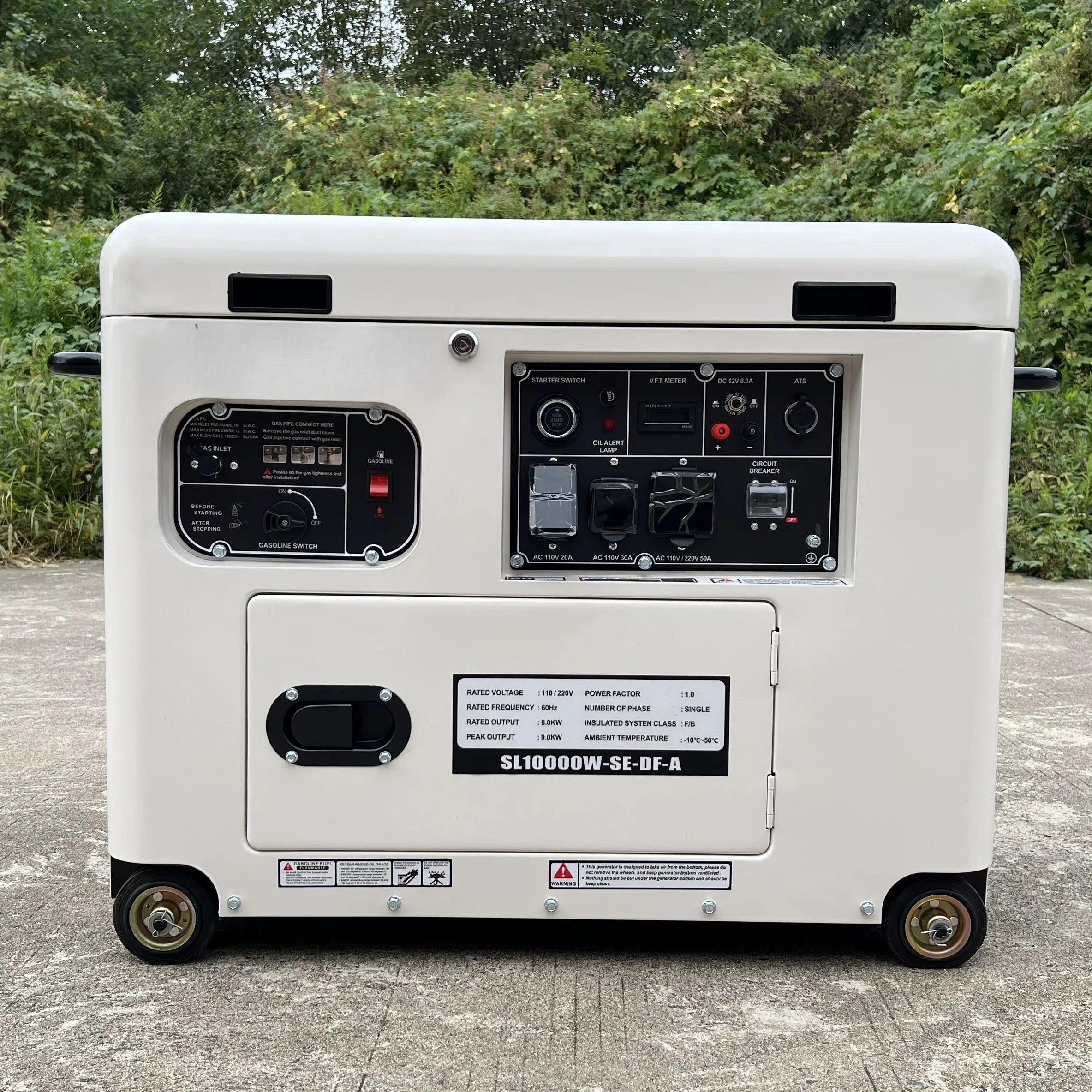 10kw Dual Fuel LPG Natural G-as Generator Set for Home Standby Use 50HZ 60HZ Frequency Options Emergency Power Supply
10kw Dual Fuel LPG Natural G-as Generator Set for Home Standby Use 50HZ 60HZ Frequency Options Emergency Power Supply