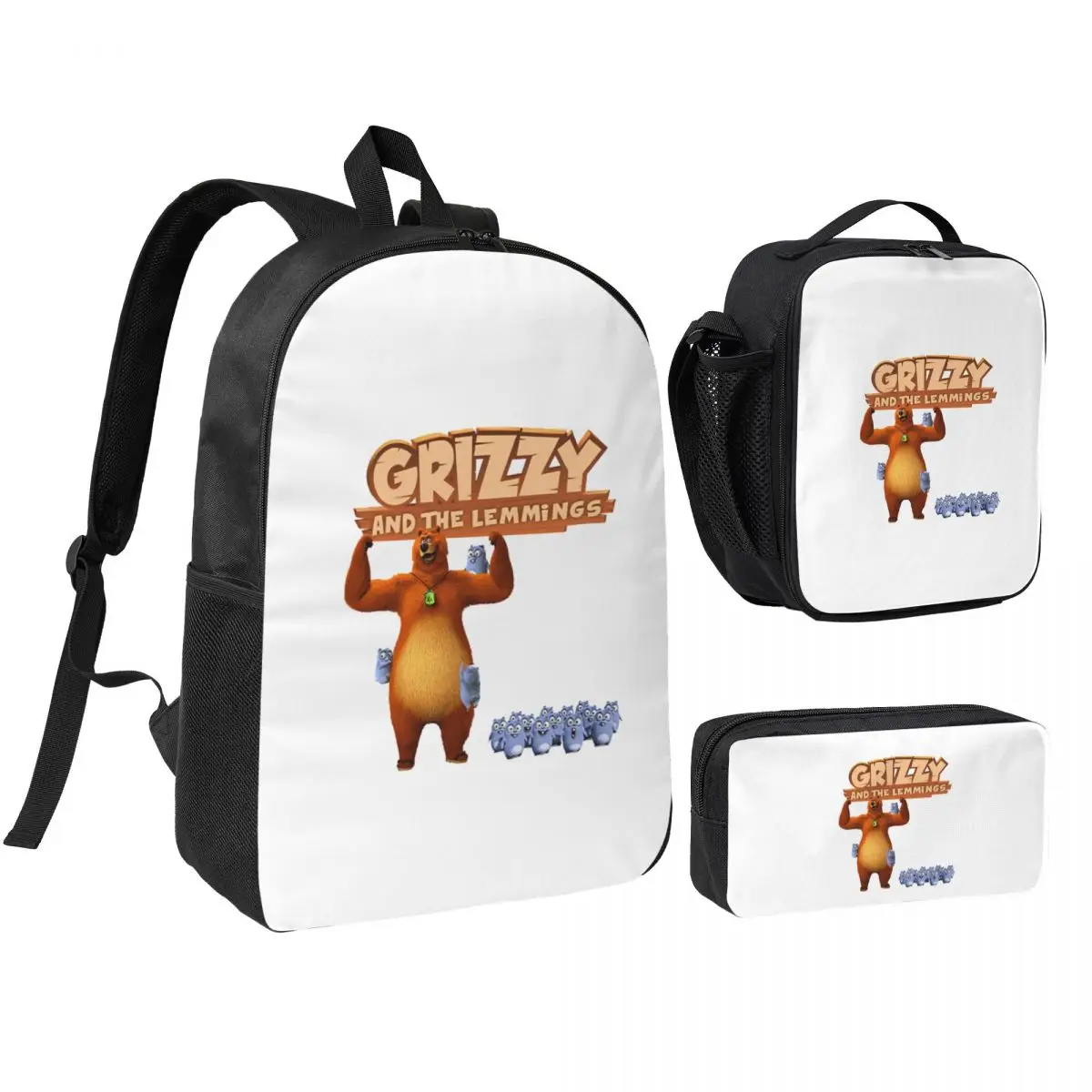 Grizzy And The Lemmings Backpack Student Boys Girls BookBag School Bag Laptop Shoulder Bags 3ps Insulated Lunch Bag Pencil Case
Grizzy And The Lemmings Backpack Student Boys Girls BookBag School Bag Laptop Shoulder Bags 3ps Insulated Lunch Bag Pencil Case