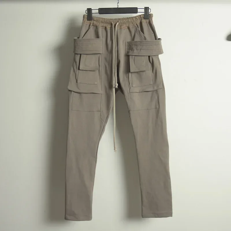 24FW Rick Cargo Pants Y2k Higher Quality Men's Pants Solid Gray Double-ring Owens Trousers Casual Streetwear RO Cargo Pants
24FW Rick Cargo Pants Y2k Higher Quality Men's Pants Solid Gray Double-ring Owens Trousers Casual Streetwear RO Cargo Pants