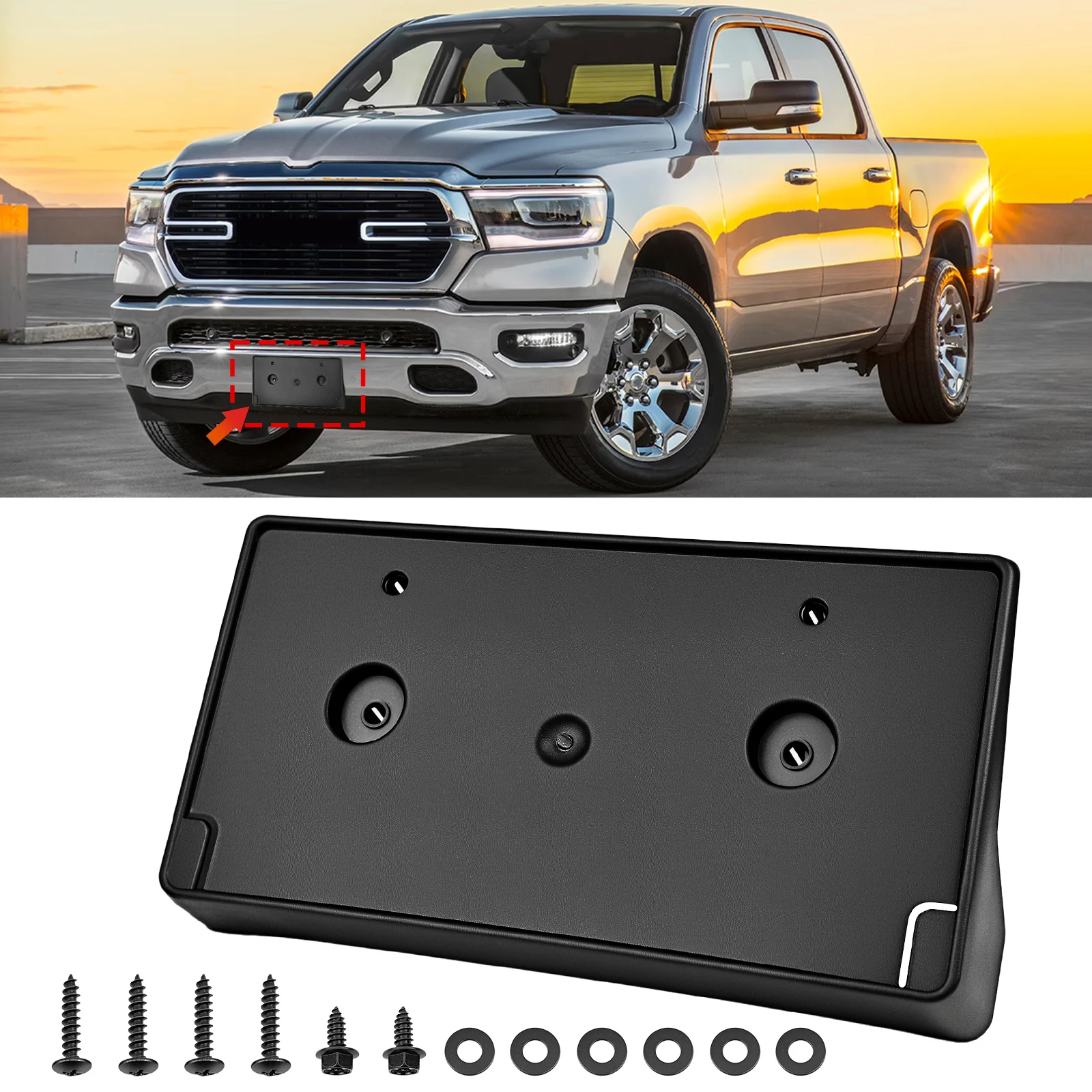 Car Front License Plate Bracket Holder 68274215AE for DODGE RAM 1500 2019 2020 2021 2022 2023 2024
Car Front License Plate Bracket Holder 68274215AE for DODGE RAM 1500 2019 2020 2021 2022 2023 2024