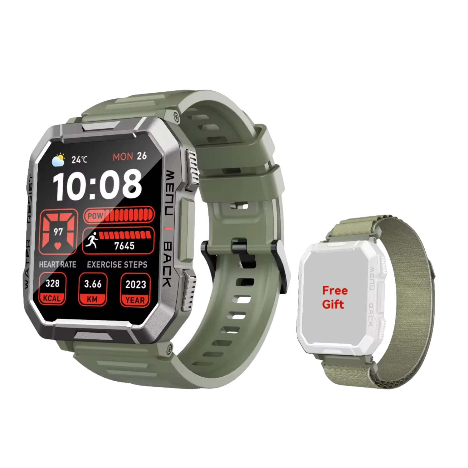 W60 2024 Smartwatch 2.01'' Display TFT Rugged Smart Watch Outdoor With Emergency Lighting Bluetooth Calling
W60 2024 Smartwatch 2.01'' Display TFT Rugged Smart Watch Outdoor With Emergency Lighting Bluetooth Calling
