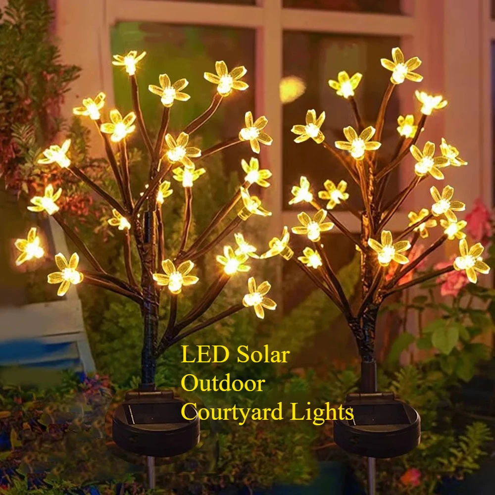 Solar Outdoor Simulation Flower Courtyard Lights Dual Mode LED Lights Waterproof Decor Yard for Garden Ambiance
Solar Outdoor Simulation Flower Courtyard Lights Dual Mode LED Lights Waterproof Decor Yard for Garden Ambiance