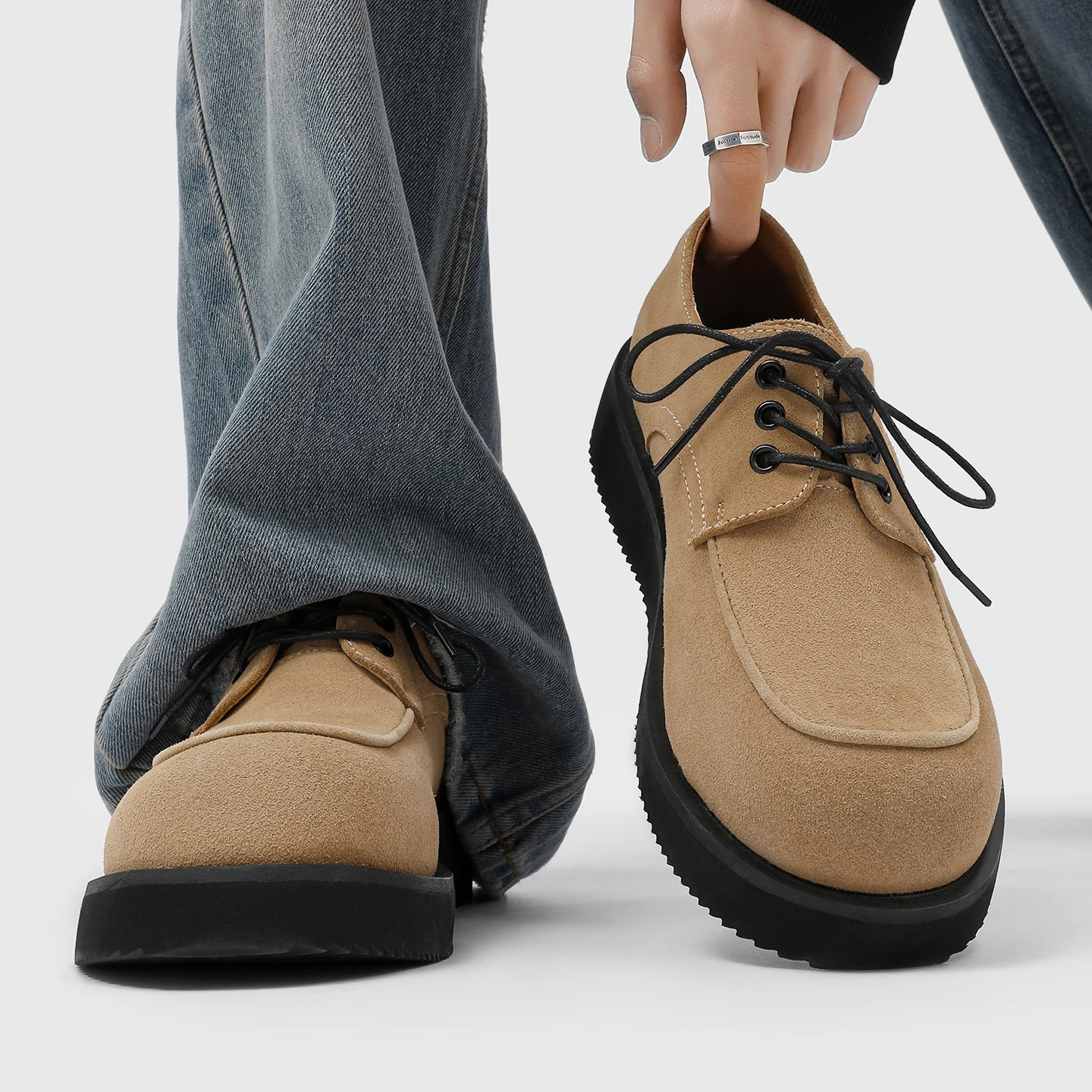 Новые мужские туфли дерби на массивном каблуке 2025 года — британский стиль, лифт на платформе, нескользящая кожаная модельная повседневная пригородная обувь
Новые мужские туфли дерби на массивном каблуке 2025 года — британский стиль, лифт на платформе, нескользящая кожаная модельная повседневная пригородная обувь