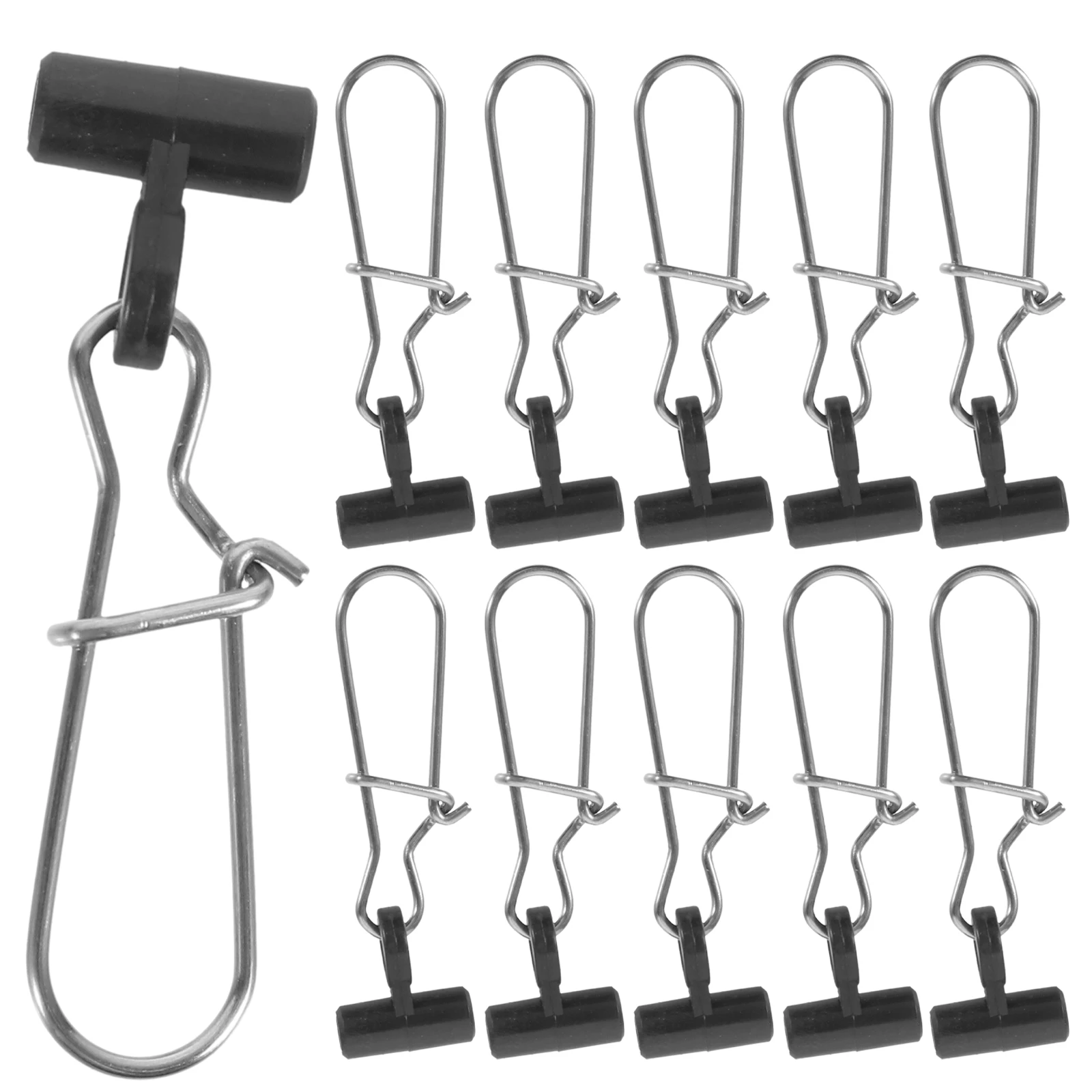 30 Pcs Fishing Clips Small Portable Double Lock Stainless Steel Wear Resistant Professional Sturdy Snap Hooks Durable Corrosion
30 Pcs Fishing Clips Small Portable Double Lock Stainless Steel Wear Resistant Professional Sturdy Snap Hooks Durable Corrosion