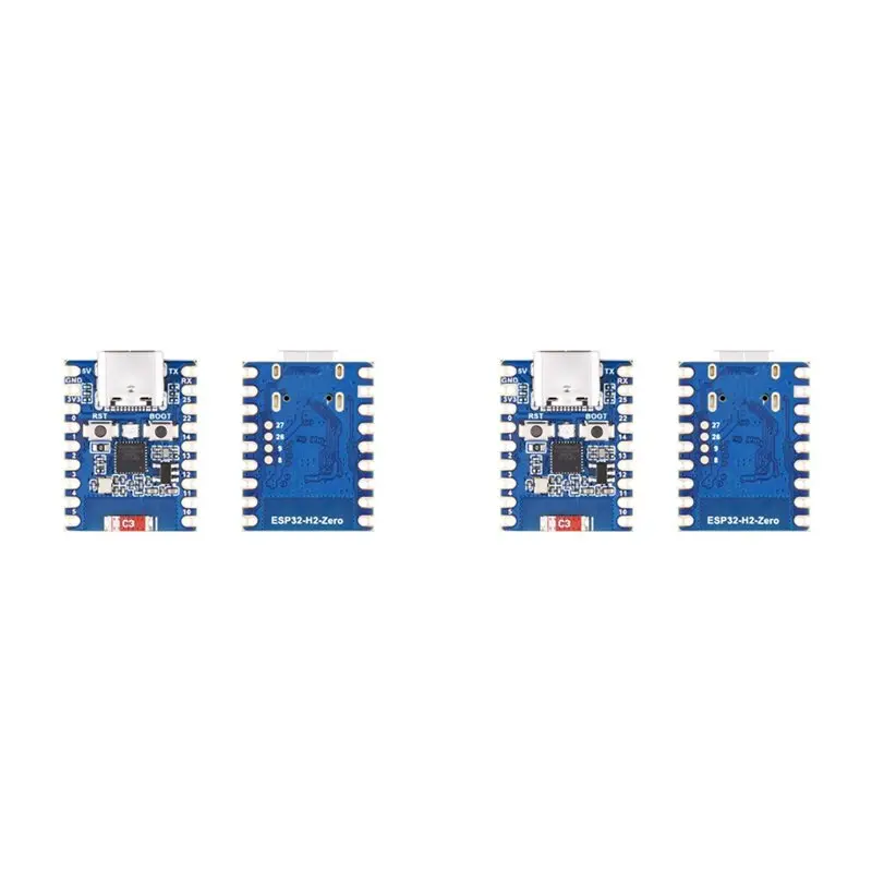 B03B-4Pcs ESP32-H2-Zero ESP32-H2 Mini Development Board 96Mhz Built-In ESP32-H2FH4S 4MB Flash Memory Support BLE/Zigbee
B03B-4Pcs ESP32-H2-Zero ESP32-H2 Mini Development Board 96Mhz Built-In ESP32-H2FH4S 4MB Flash Memory Support BLE/Zigbee