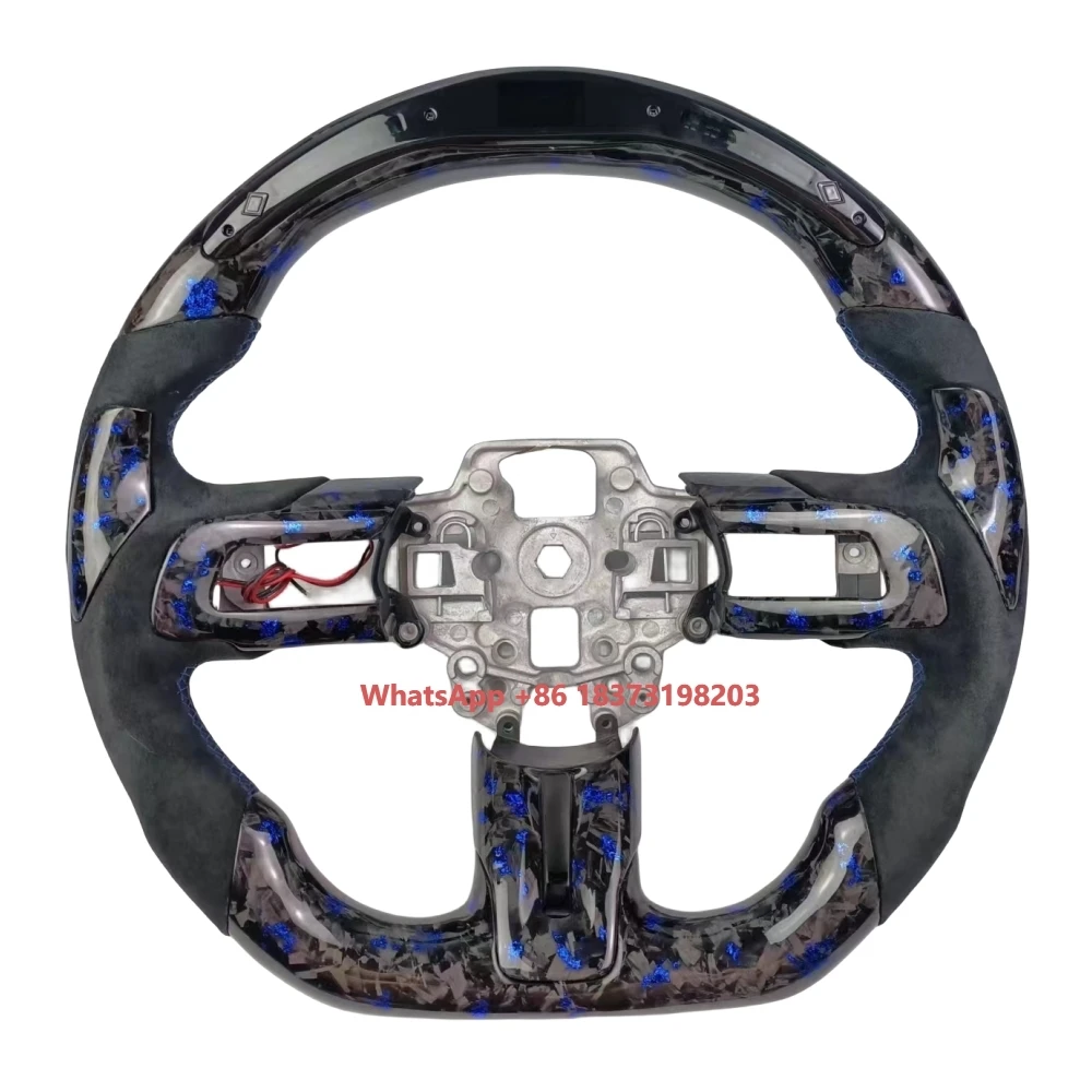 Customized Alcantara LED Forged Carbon Fiber Steering Wheel, Suitable for 2018-2023 Mustang Steering Wheel
Customized Alcantara LED Forged Carbon Fiber Steering Wheel, Suitable for 2018-2023 Mustang Steering Wheel